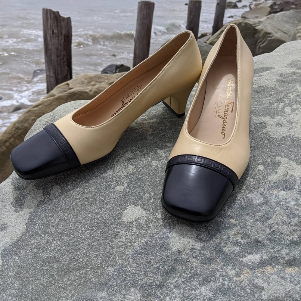 Ferragamo kitten heels